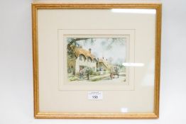 Brian Eden, Clifton Hampden, Thames Valley, watercolour, signed lower left, in giltwood frame, 14.