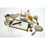 A collection of dressing table items