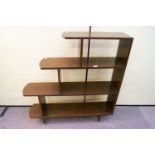 An oak set of shelves