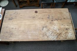 A mahogany top table