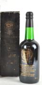 A boxed bottle of Harveys Brunel blend Fine old Oloroso Sherry for the 1985 150th GWR Anniversary