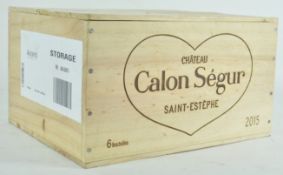 Calon Segur 2015 St Estephe, six bottles,