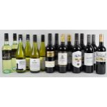 A mixed case of fifteen bottles of Laithwaite's wines, The Black Stamp 2016 x 2, The White Duck x 2,