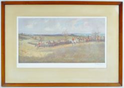 Lionel Edwards, The Quorn Hunt, coloured print, signed in pencil lower right,
