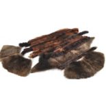 A group of mink pelts and other pelts