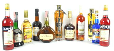 A mixed lot of alcohol, to include two bottles of St Germain 70cl and 50cl,