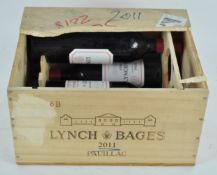 Lynch Bages 2011 Pauillac, four bottles,