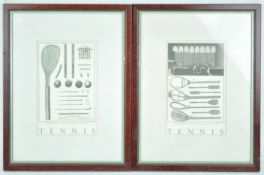 After Bernard, Tennis, a pair of prints,