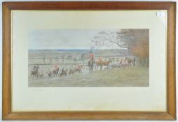 Cecil Aldin, The Warwickshire Hunt, coloured print, signed inpencil, 40.5cm x 20.