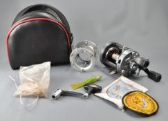 A Daiwa Millionaire 6HM casting reel