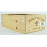 Twelve bottles of Marquis de Calon 2001,