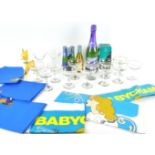A group of assorted Babycham items, to include a 75cl bottle, 5.