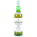 A Laphroaig Single Islay malt, 10 year old bottle of Whisky, 40% vol,