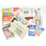 A small quantity of football programmes, mainly 1950's and 1960's,