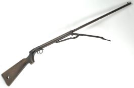 A Lincoln Jefferies type under lever .22 air rifle, S/No 32072.