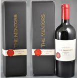 Two bottles of KWV The Mentors Carménère 2017 Limited Edition.