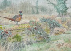 B. Fensome, Pheasants by a wall