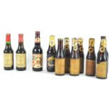 A group of eleven assorted bottled beers, to include six Hardy's Ale,