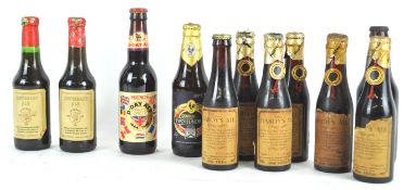 A group of eleven assorted bottled beers, to include six Hardy's Ale,