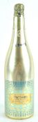 A bottle of Vasarely 1978 Taittinger Champagne, 750ml,