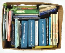 A box of fishing books,