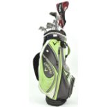 A Calloway golf bag and clubs