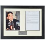 A signed Will Carling photograph and letter of apology,