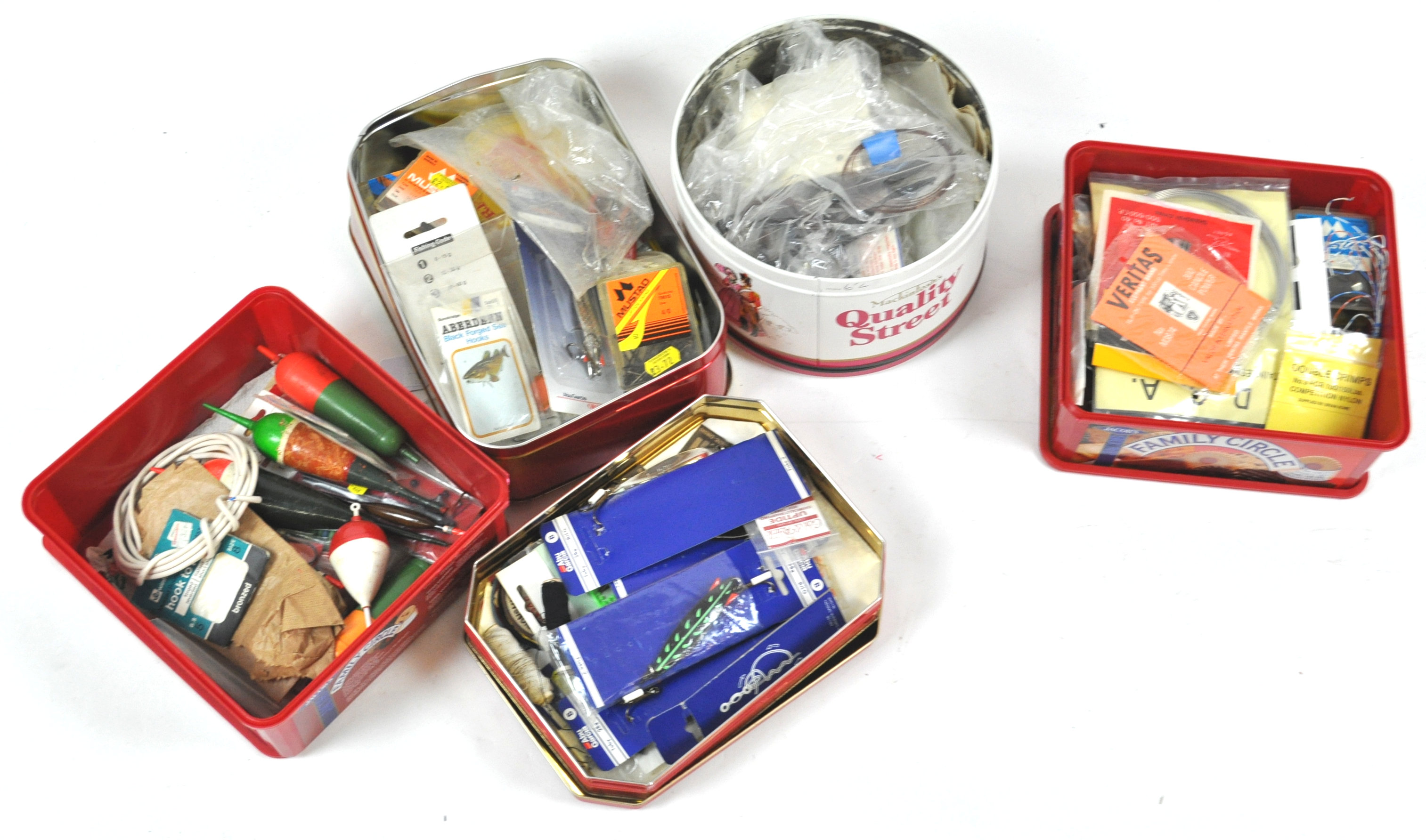 A box of assorted fly fishing tackle, reels,