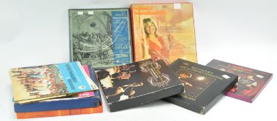 A group of assorted boxed LP's