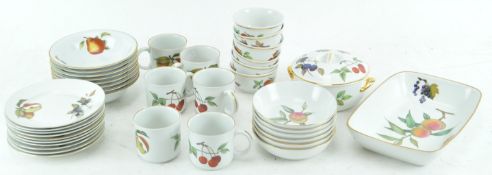 A group of Royal Worcester 'Evesham' bowls and other items