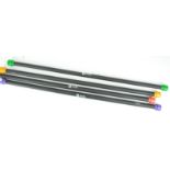 Four 'Bodyrip' weight bars (2kg - 5kg)