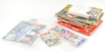 A group of football books and other football related ephemera