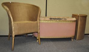 A Lloyd Loom chair,