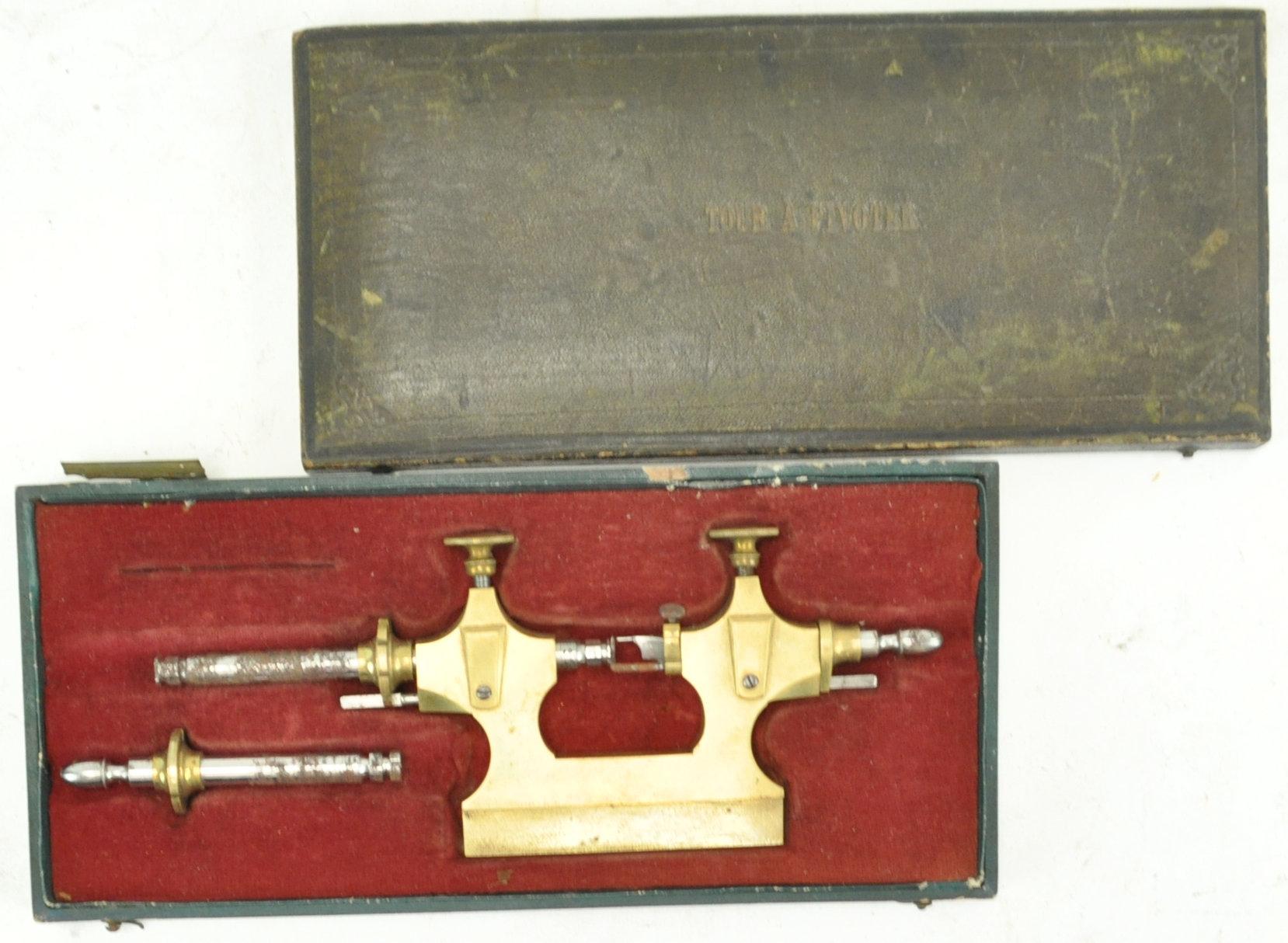 A cased Swiss watchmakers tool,