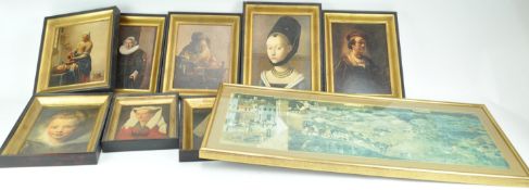 A group of framed Dutch Old Master prints,