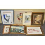 A group of assorted frame works