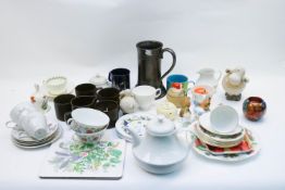 A quantity of china to include a Prinknash tankard,