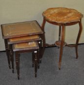 An Edwardian mahogany occasional table