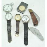 An Avia gentleman's wrist watch, three others,