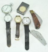 An Avia gentleman's wrist watch, three others,