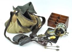 A sea fishing reel and other items