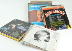 A group of assorted vinyls LP's