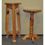 Two pine tables