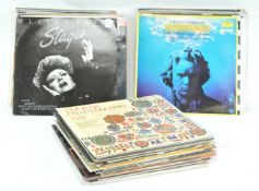 A group of assorted vinyls LP's