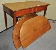 A mahogany extending table,
