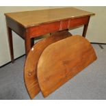 A mahogany extending table,