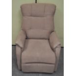 A reclining arm chair