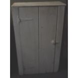 A painted pine cupboard,