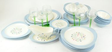 A group of Spode 'Wayside' dinnerware and some glasses