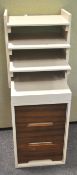 A Stag set of drawers set a shelf unit